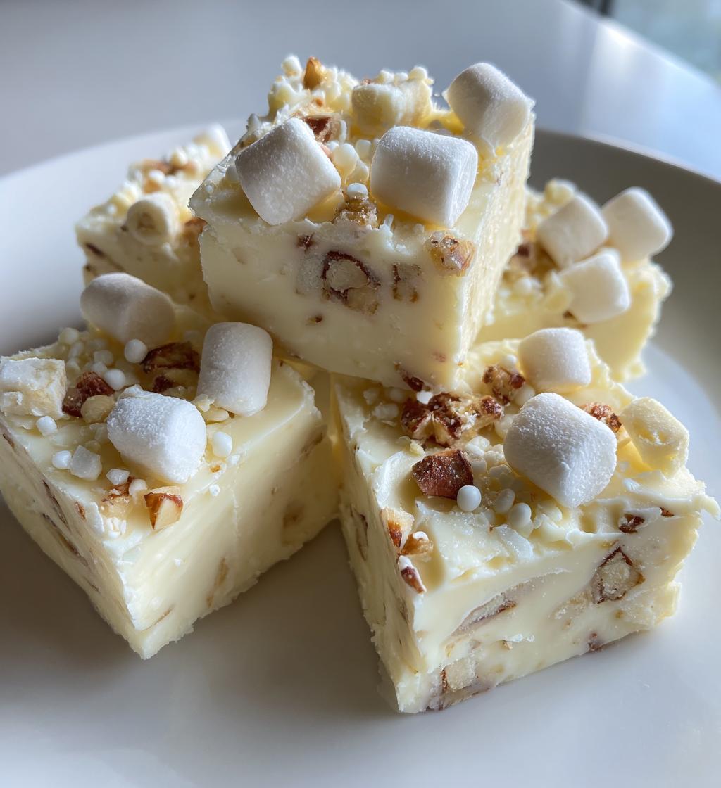 white christmas fudge - detail 1