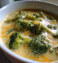 20 minute broccoli cheese soup
