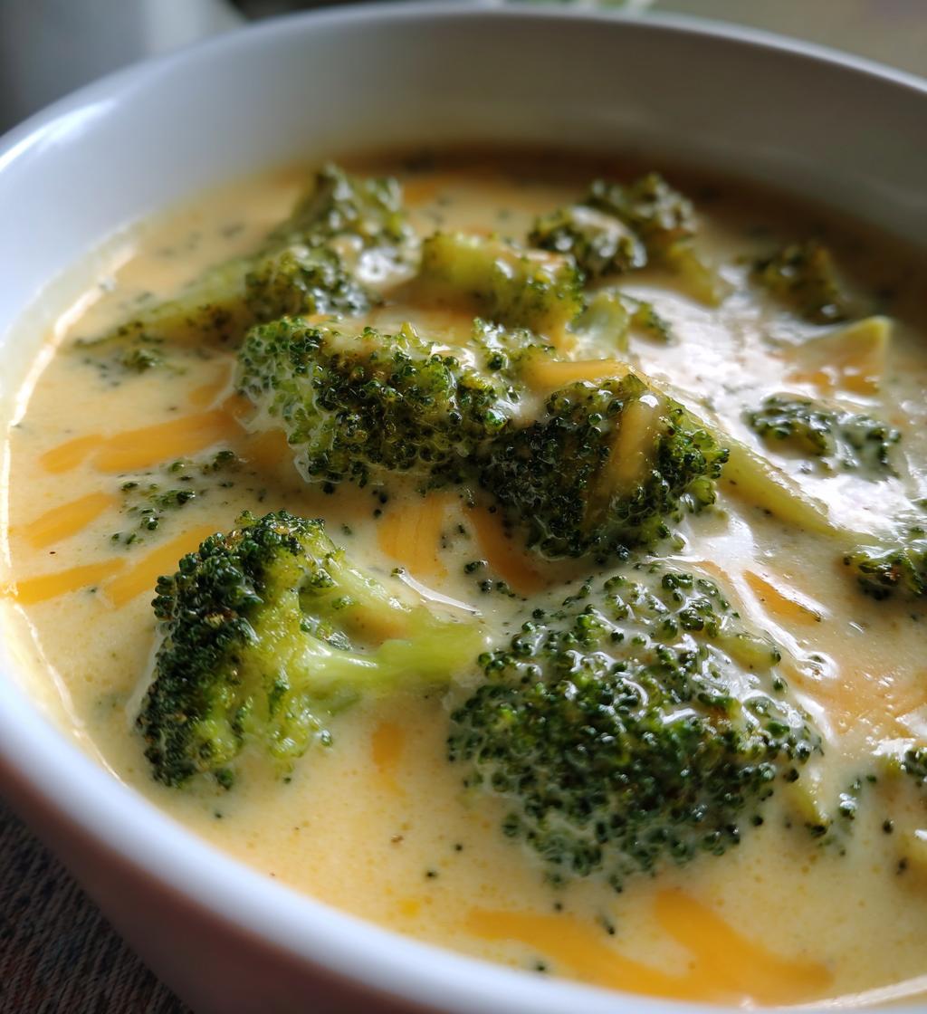20 minute broccoli cheese soup