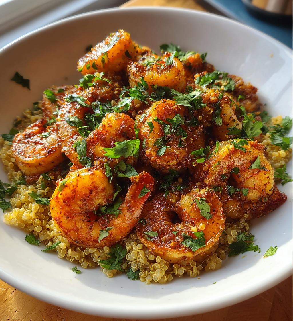 20 minute chili lime shrimp with quinoa