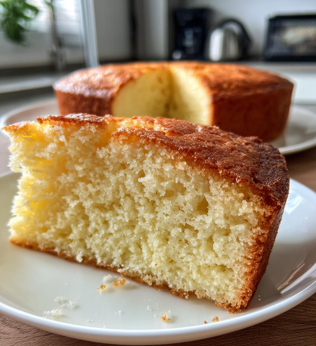 3 ingredient creamy yogurt cake - detail 1