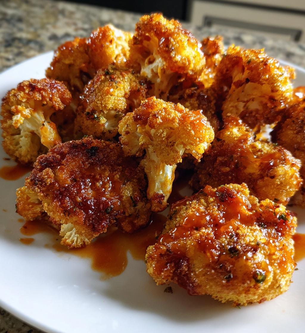 air fryer cauliflower buffalo wings - detail 1