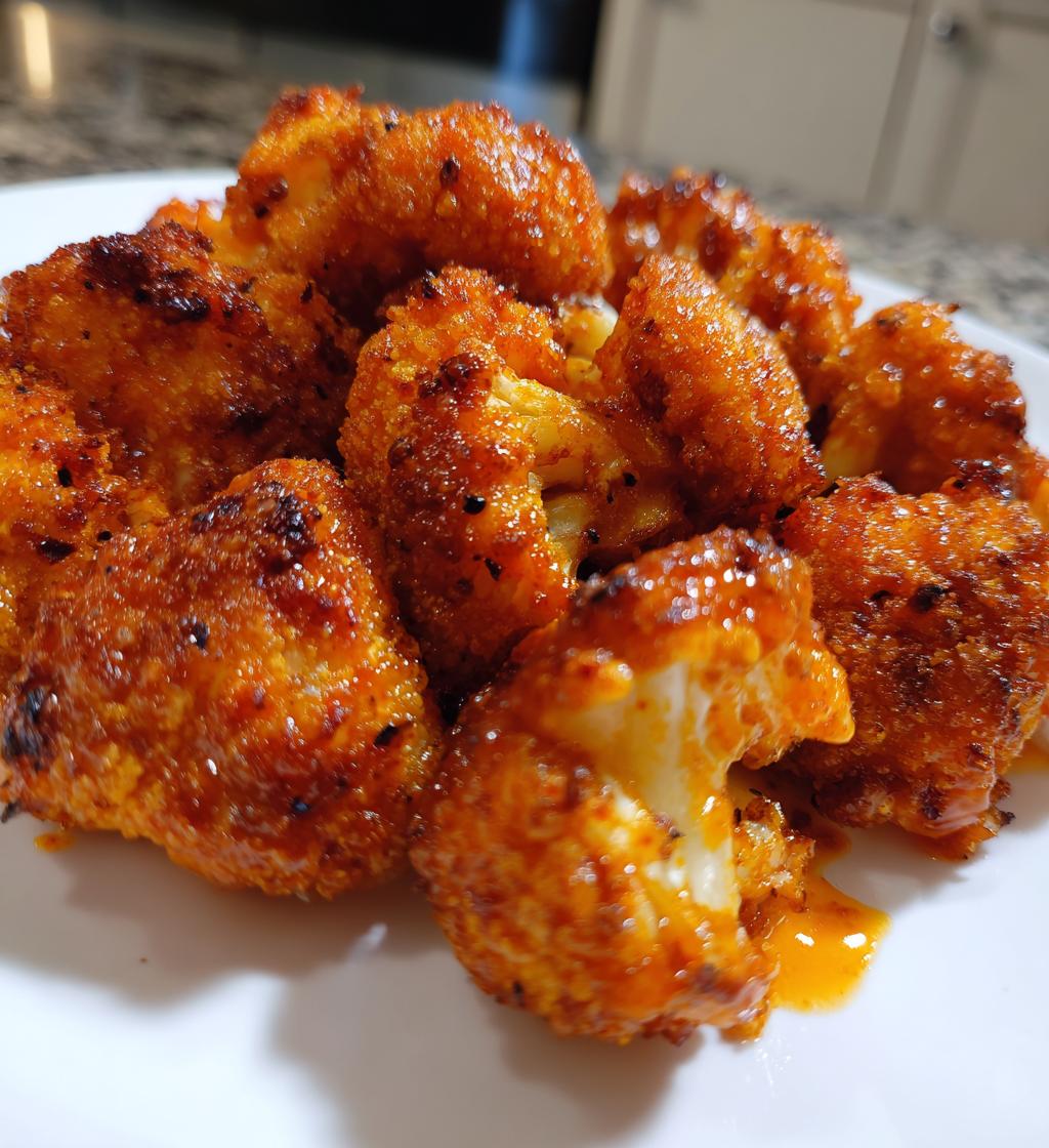 air fryer cauliflower buffalo wings