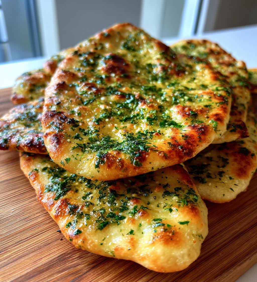 air fryer garlic flatbread - detail 1