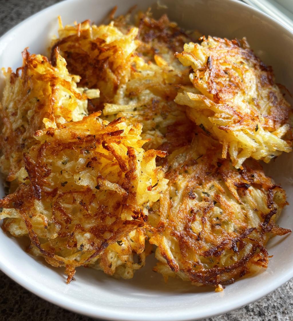 air fryer hash browns - detail 1