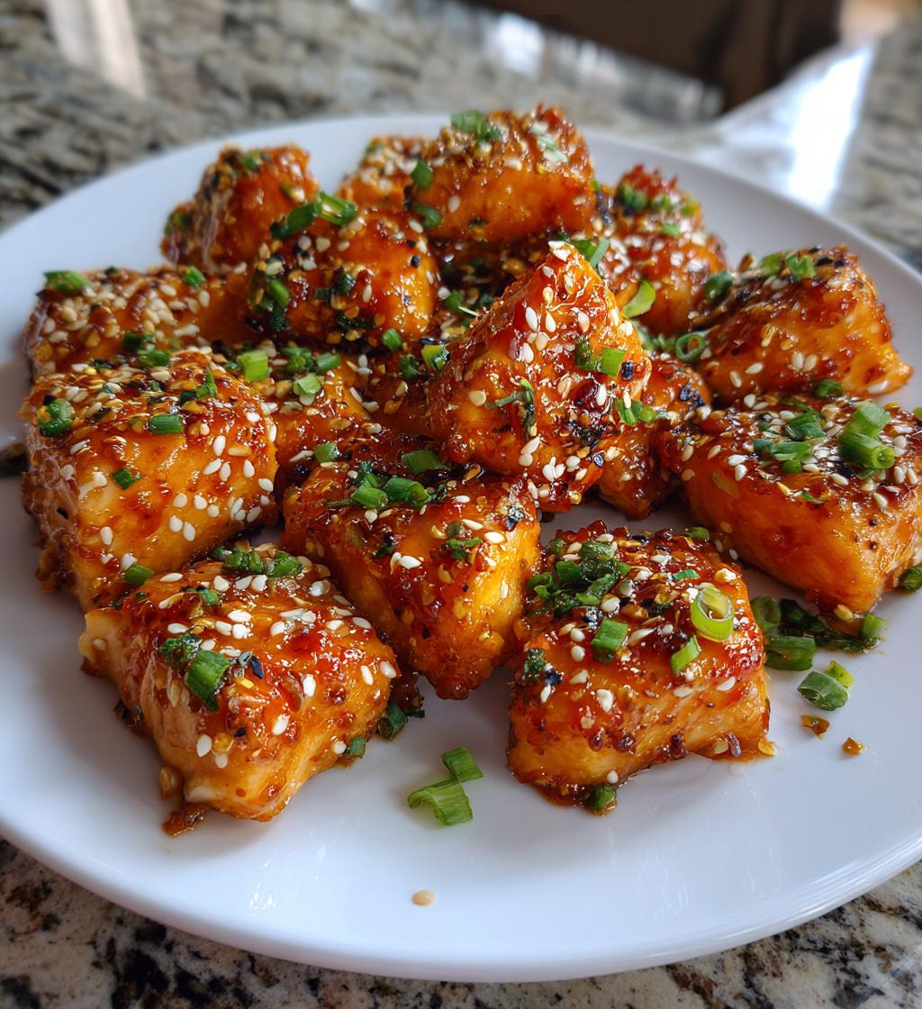 air fryer honey garlic salmon bites