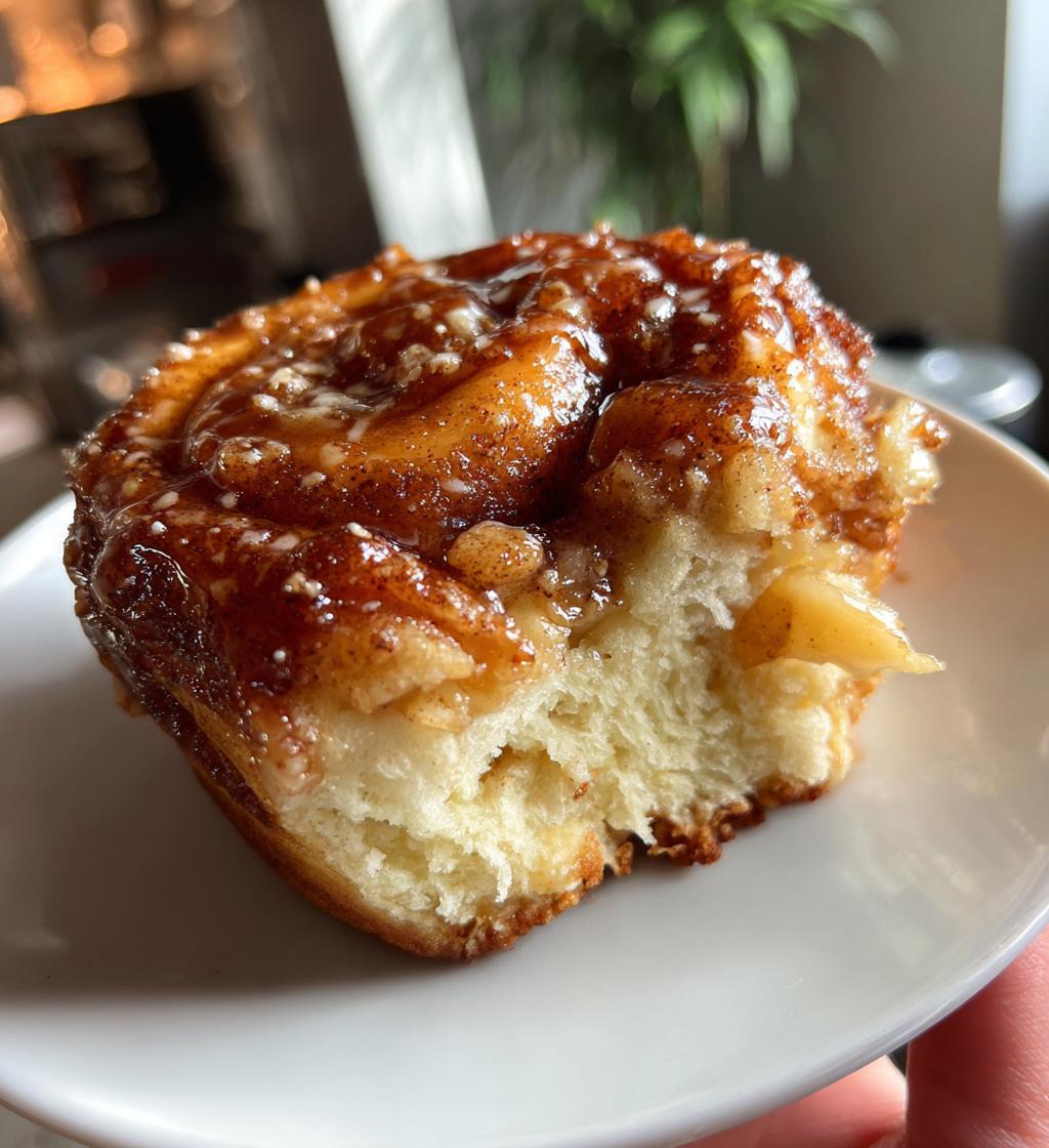 apple cider cinnamon rolls - detail 1
