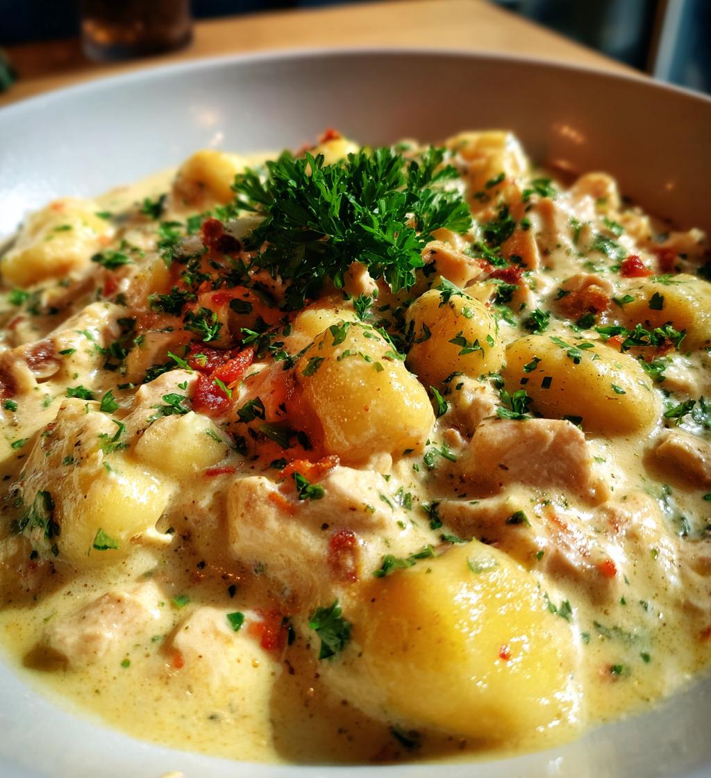 asiago chicken gnocchi - detail 1