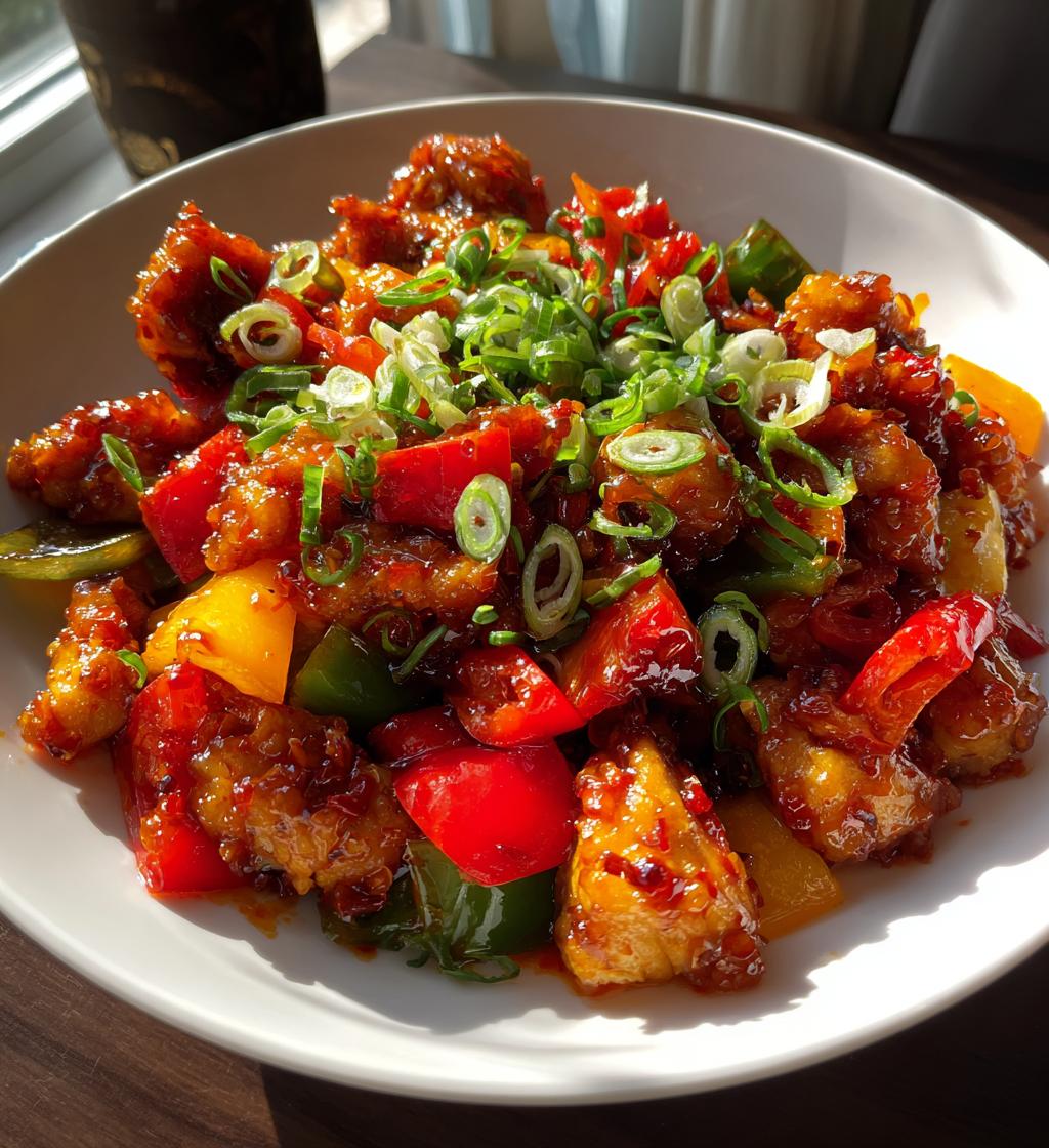 asian chilli chicken - detail 1