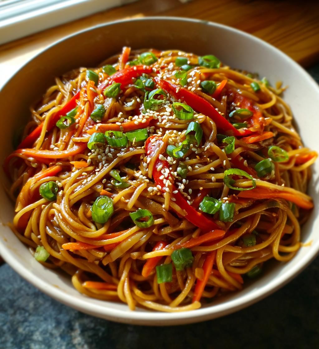 asian sesame noodles - detail 1