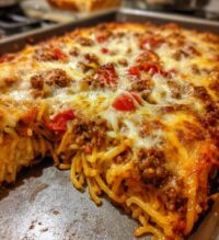 authentic italian style spaghetti bake