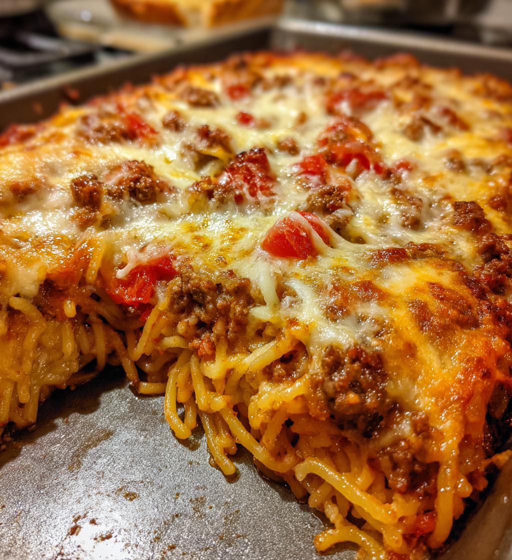 authentic italian style spaghetti bake