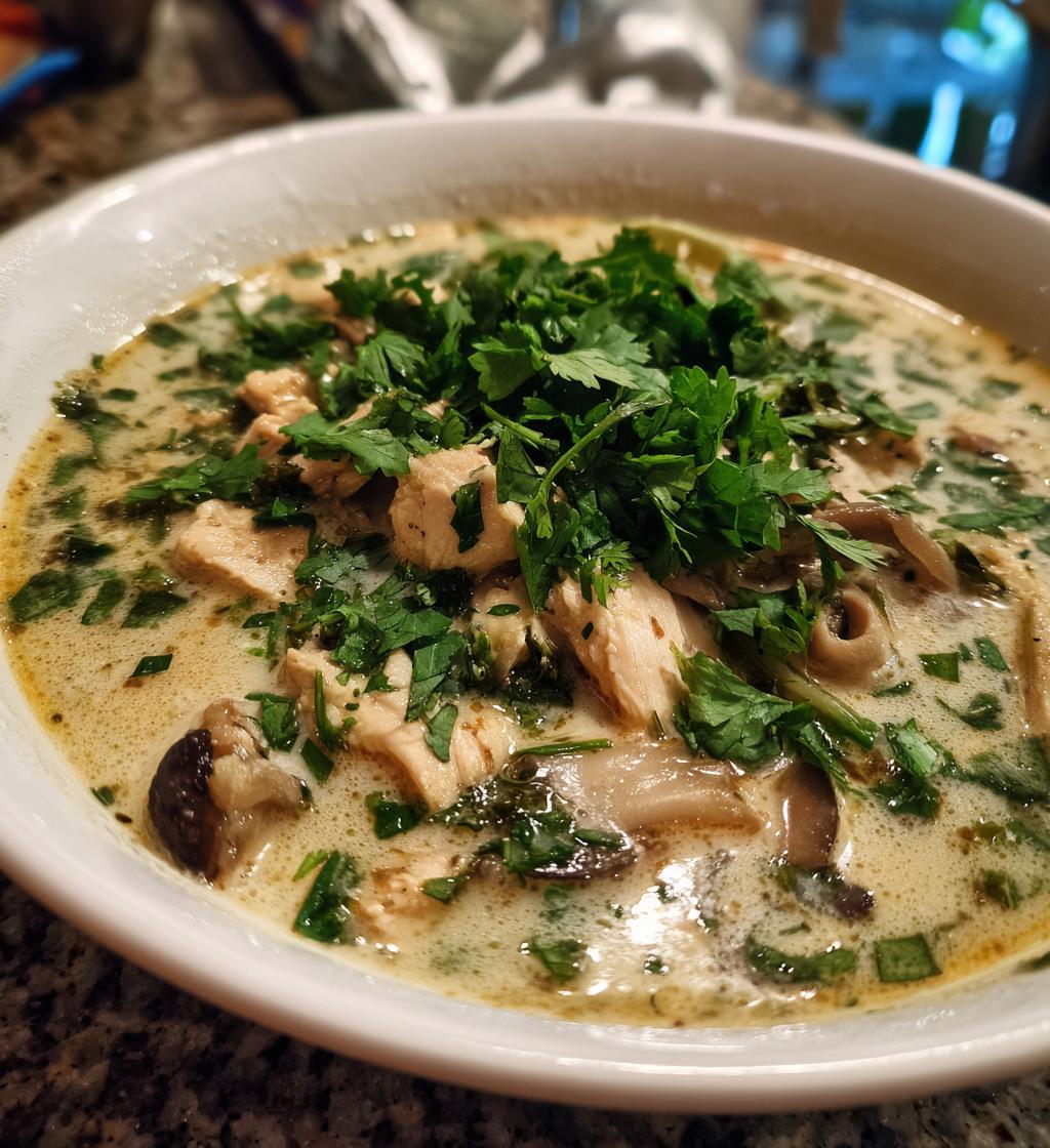 authentic tom kha gai soup
