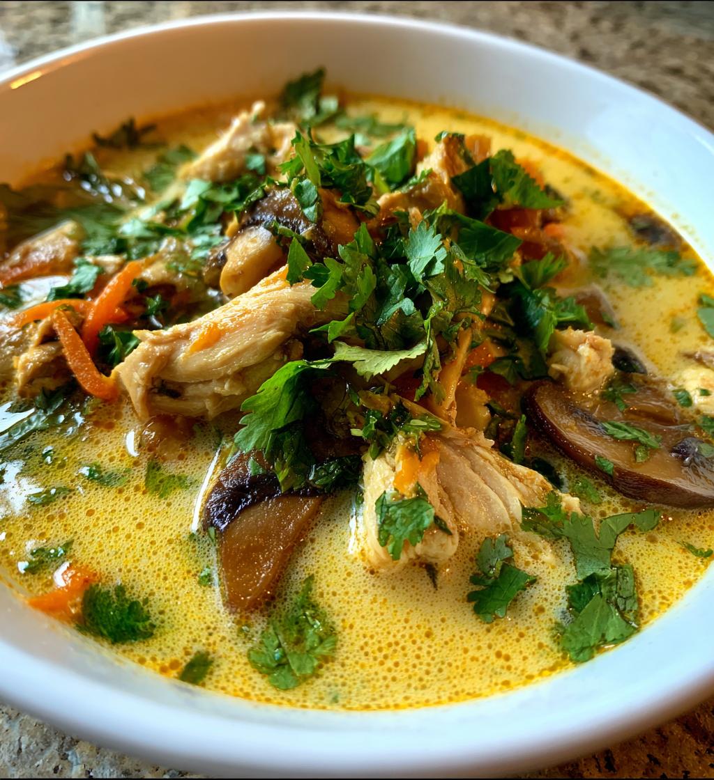authentic tom kha gai soup