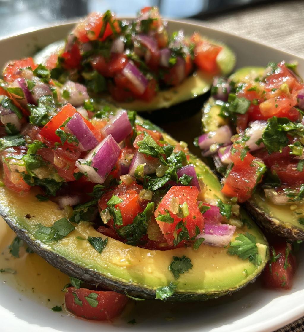 avocado boat dip - detail 1