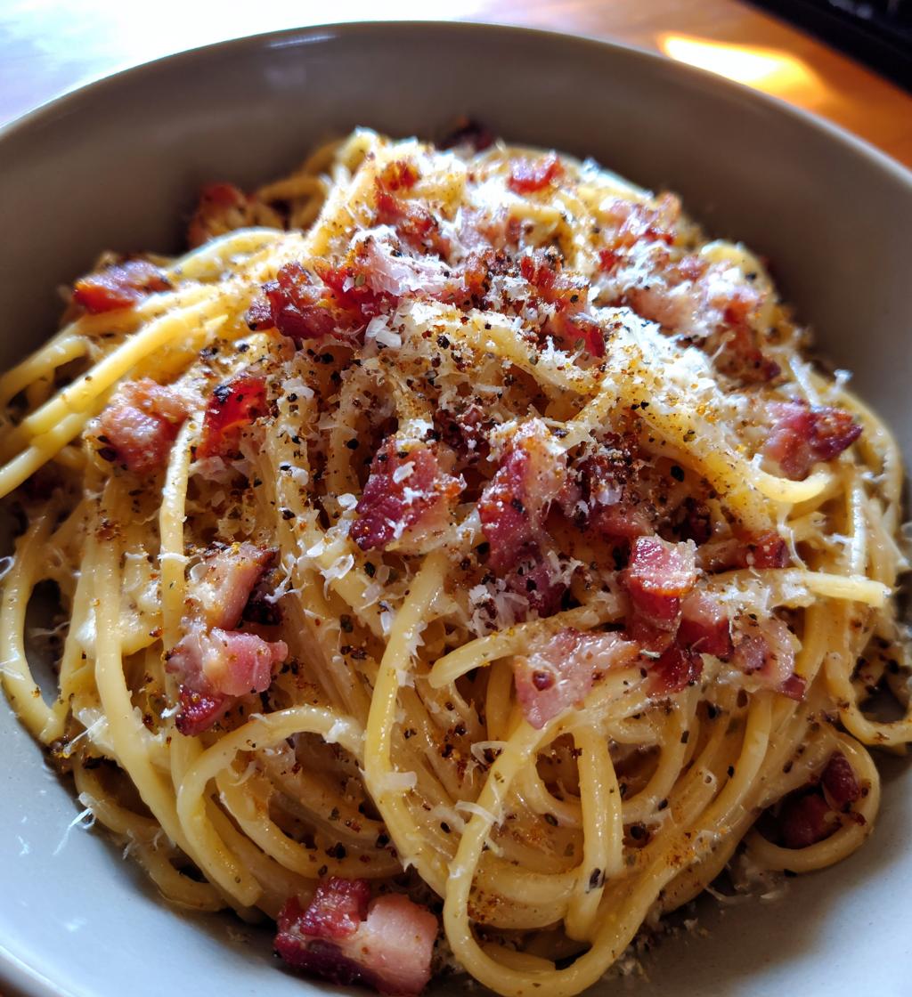bacon carbonara pasta