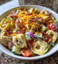 bacon ranch tortellini salad