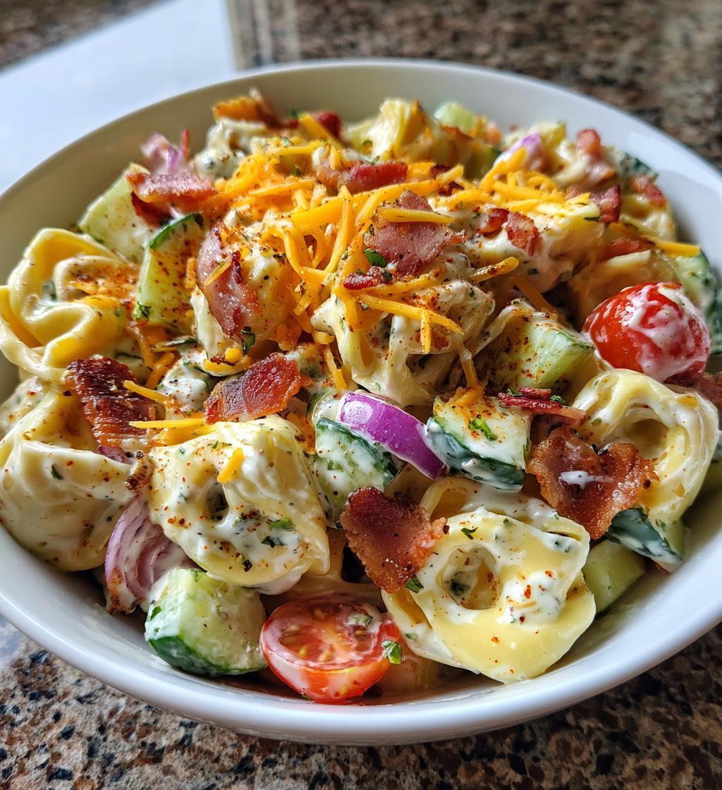 bacon ranch tortellini salad