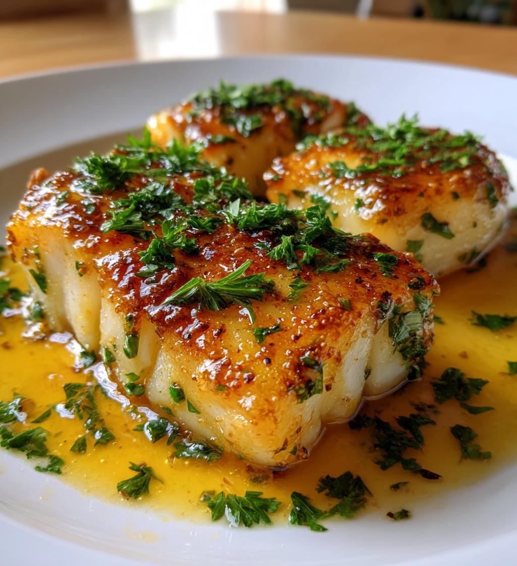 baked lemon butter cod - detail 1