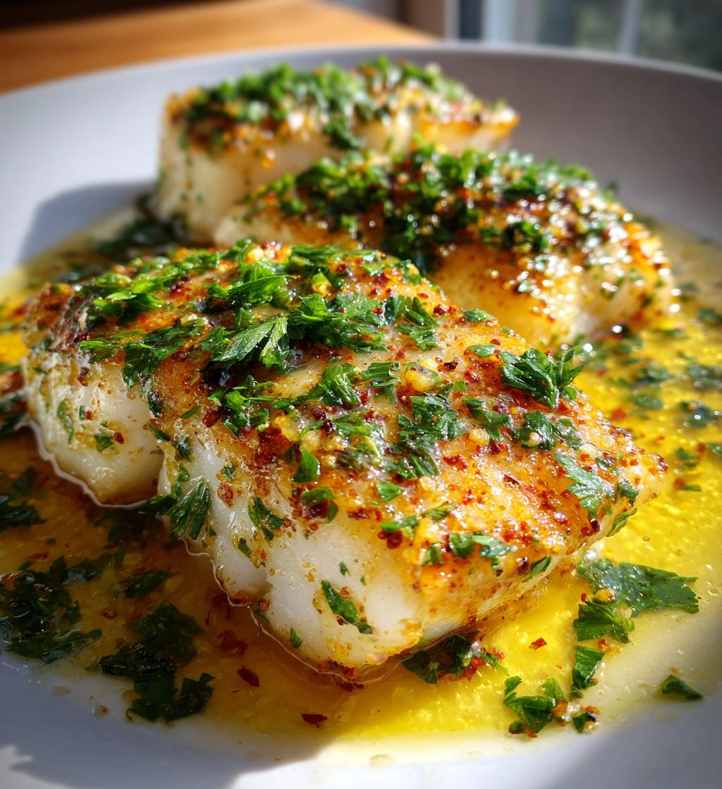 baked lemon butter cod