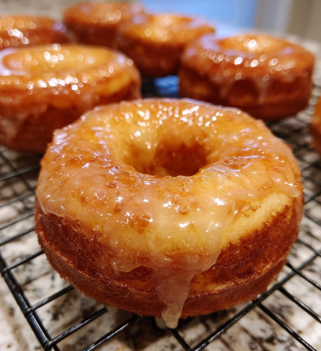 baked maple donuts with maple glaze