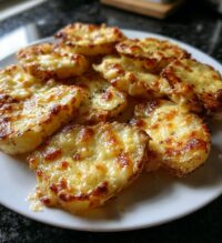 baked potato slices with cheese