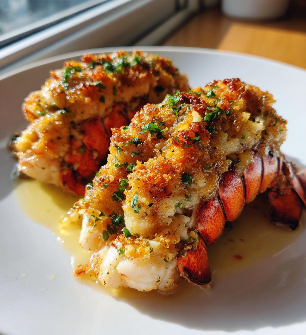 baked stuffed lobster tail delight - detail 1