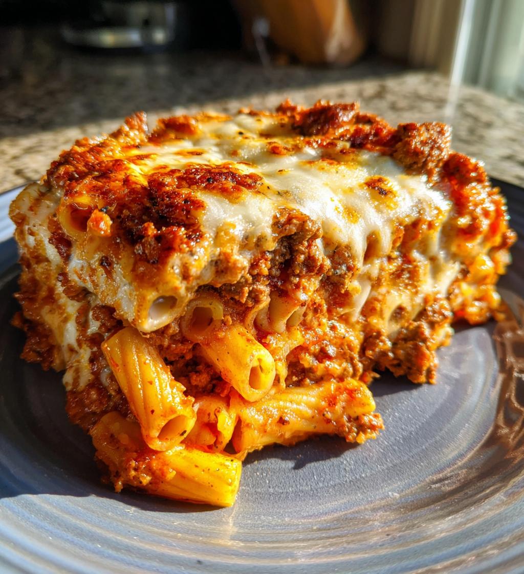 baked ziti with meat sauce