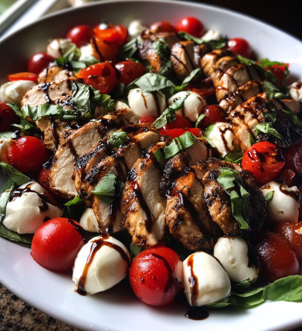 balsamic grilled chicken caprese salad