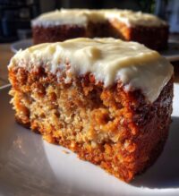banana bread cake with cream cheese frosting
