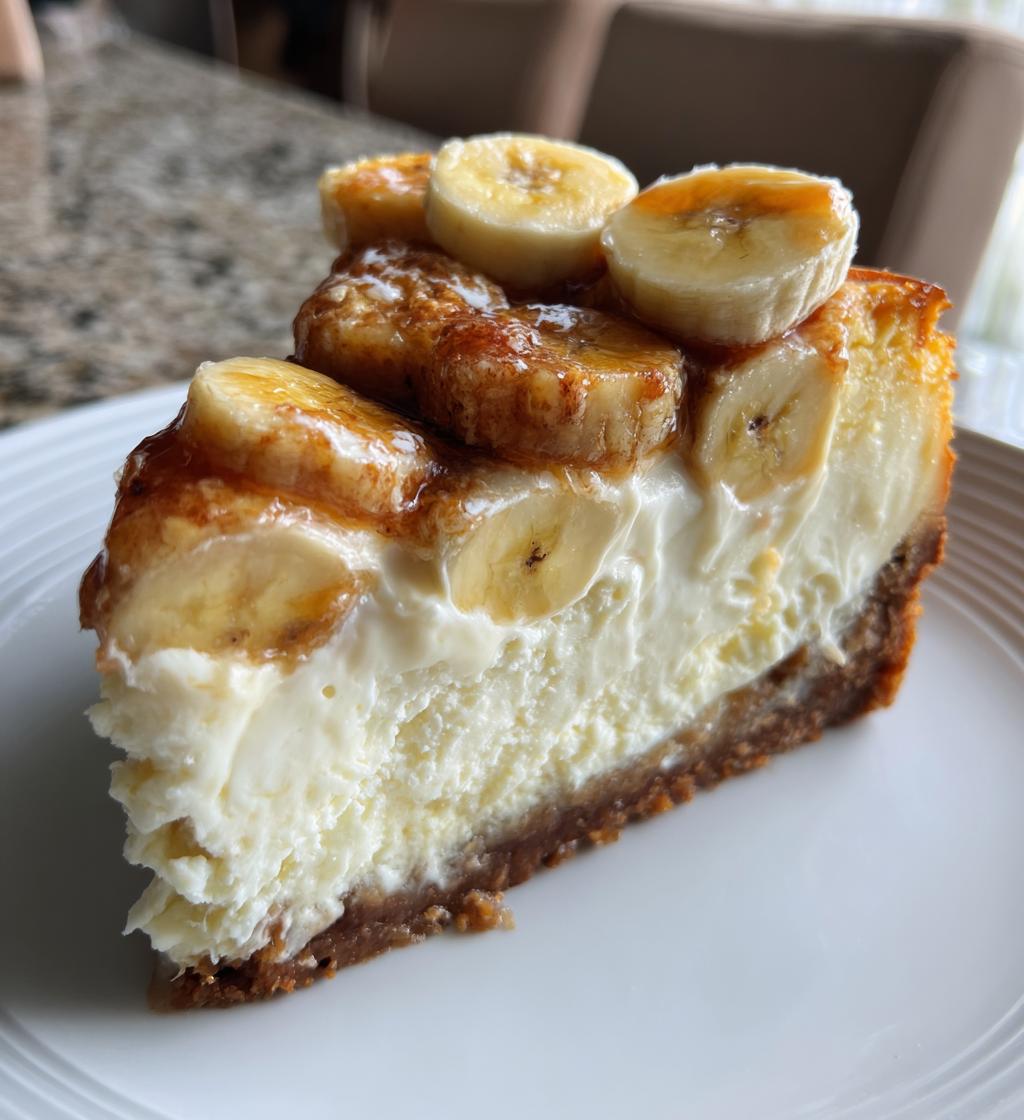 banana cream cheesecake - detail 1