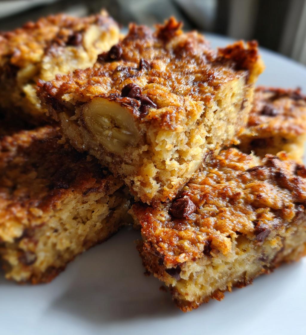 banana oat breakfast bars