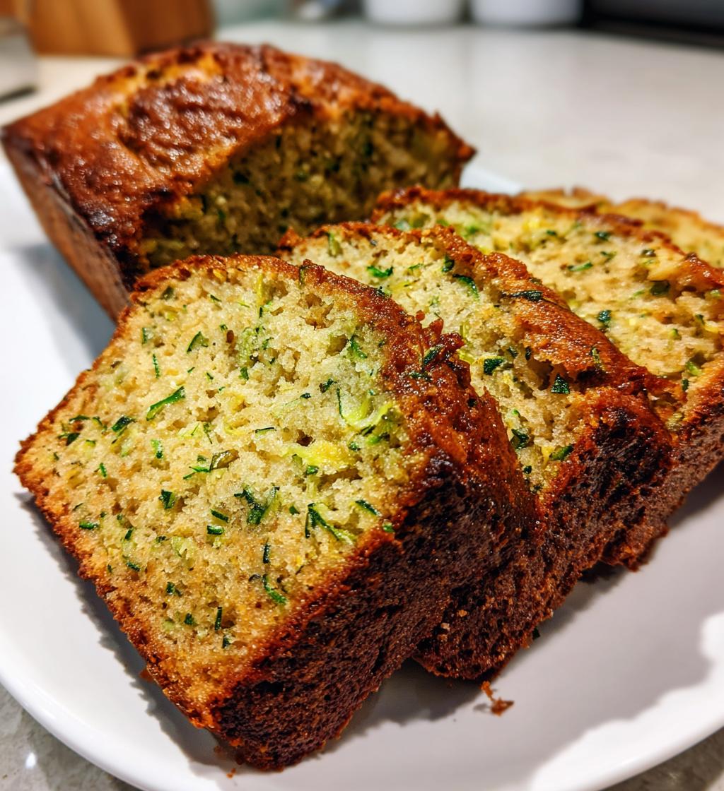 banana zucchini bread - detail 1