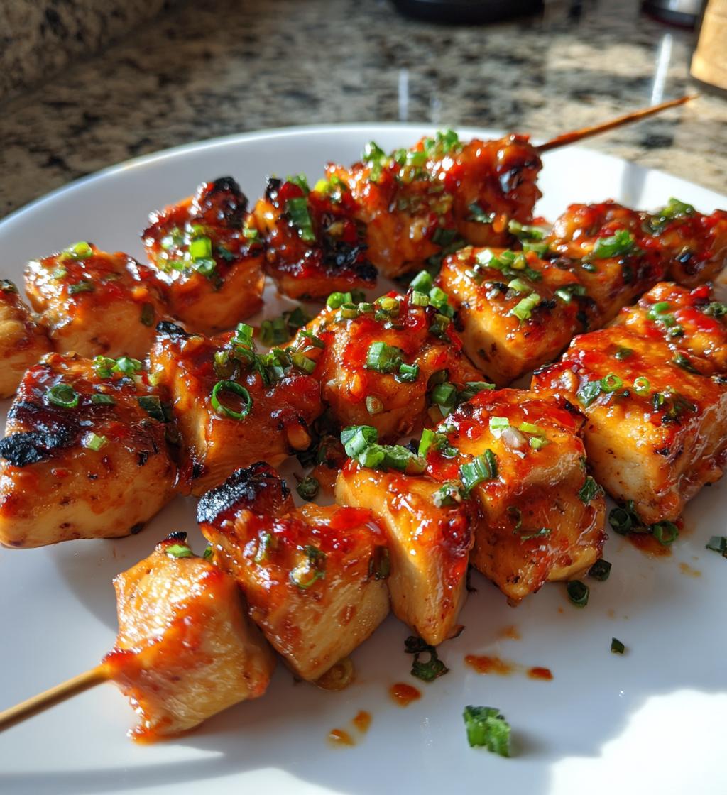 bang bang chicken skewers