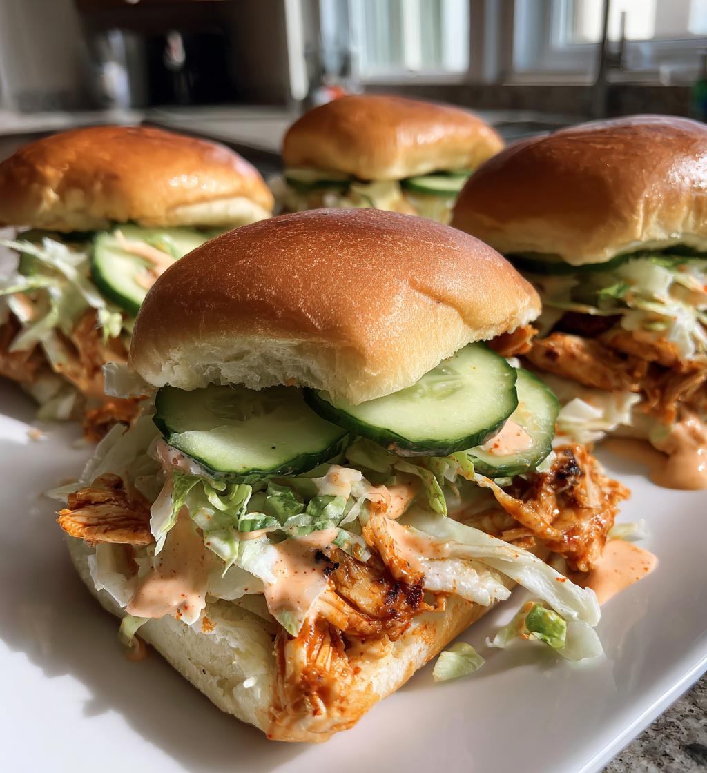 bang bang chicken sliders - detail 1