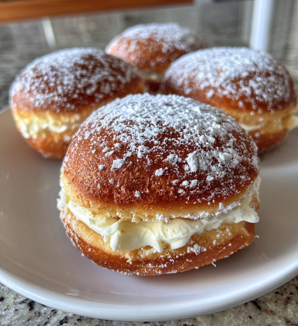 bavarian cream doughnuts - detail 1