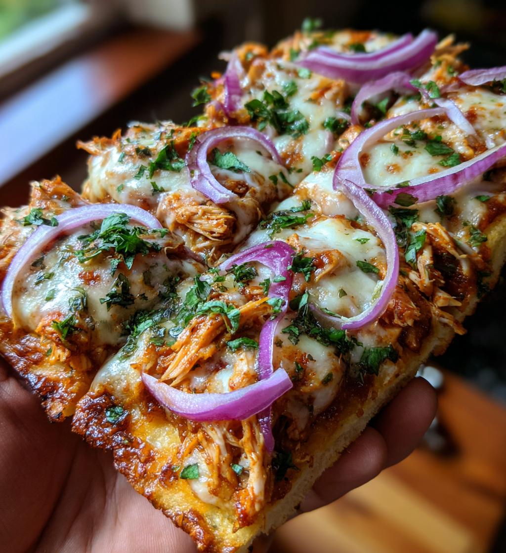 bbq chicken flatbread - detail 1