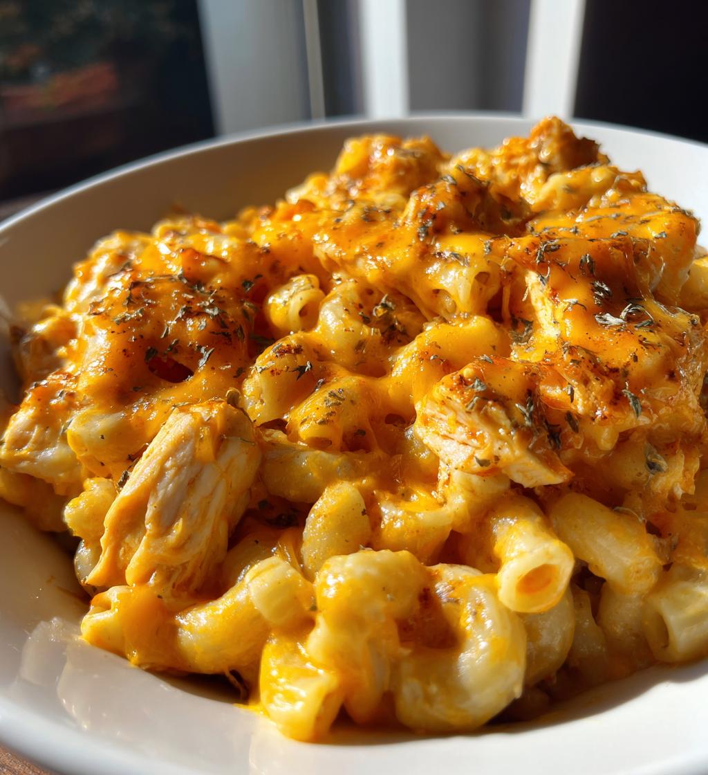 bbq chicken mac and cheese