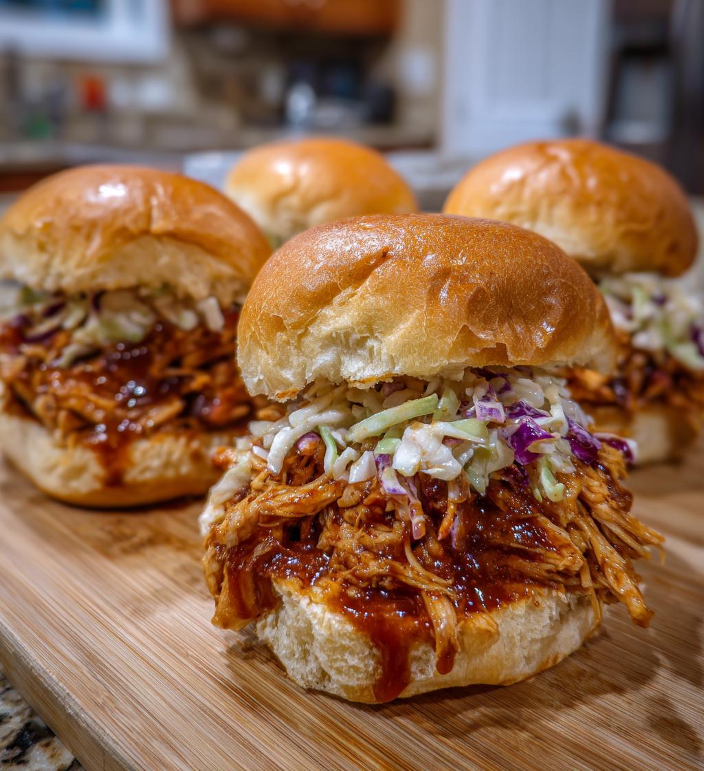 bbq pulled chicken sliders