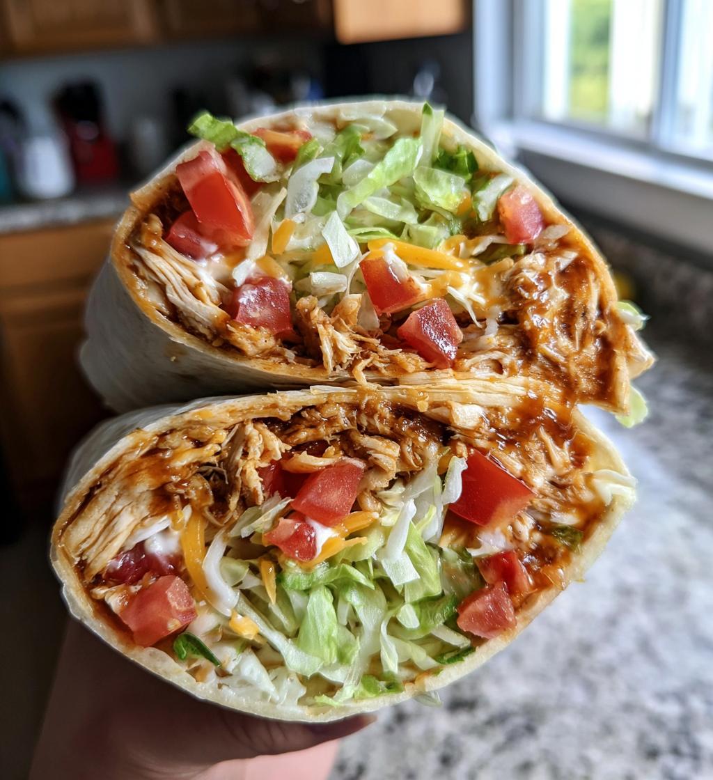 bbq ranch chicken wrap - detail 1