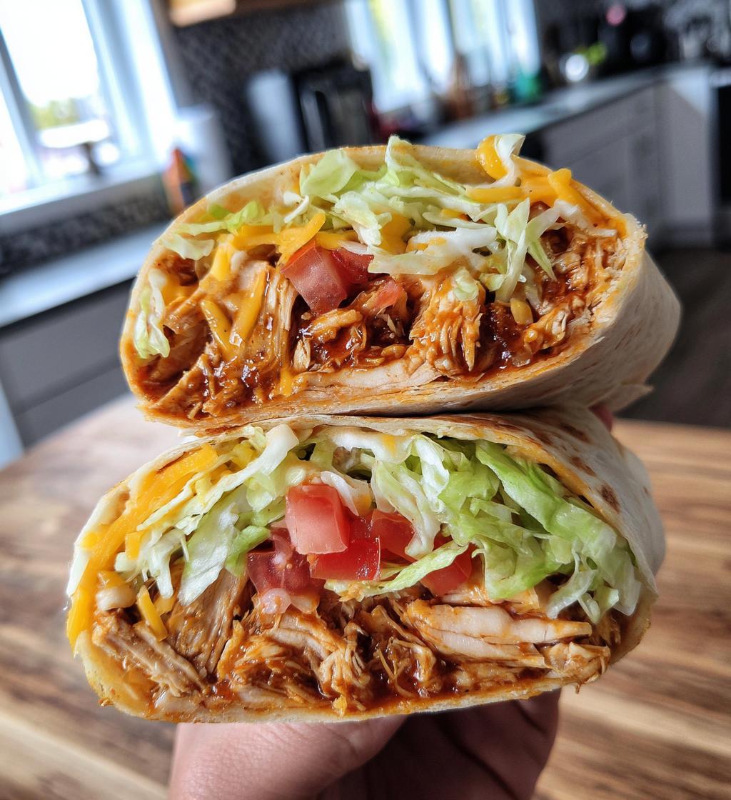 bbq ranch chicken wrap