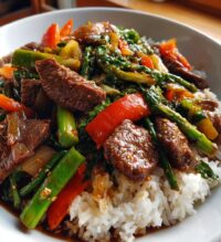 beef stir fry with rice