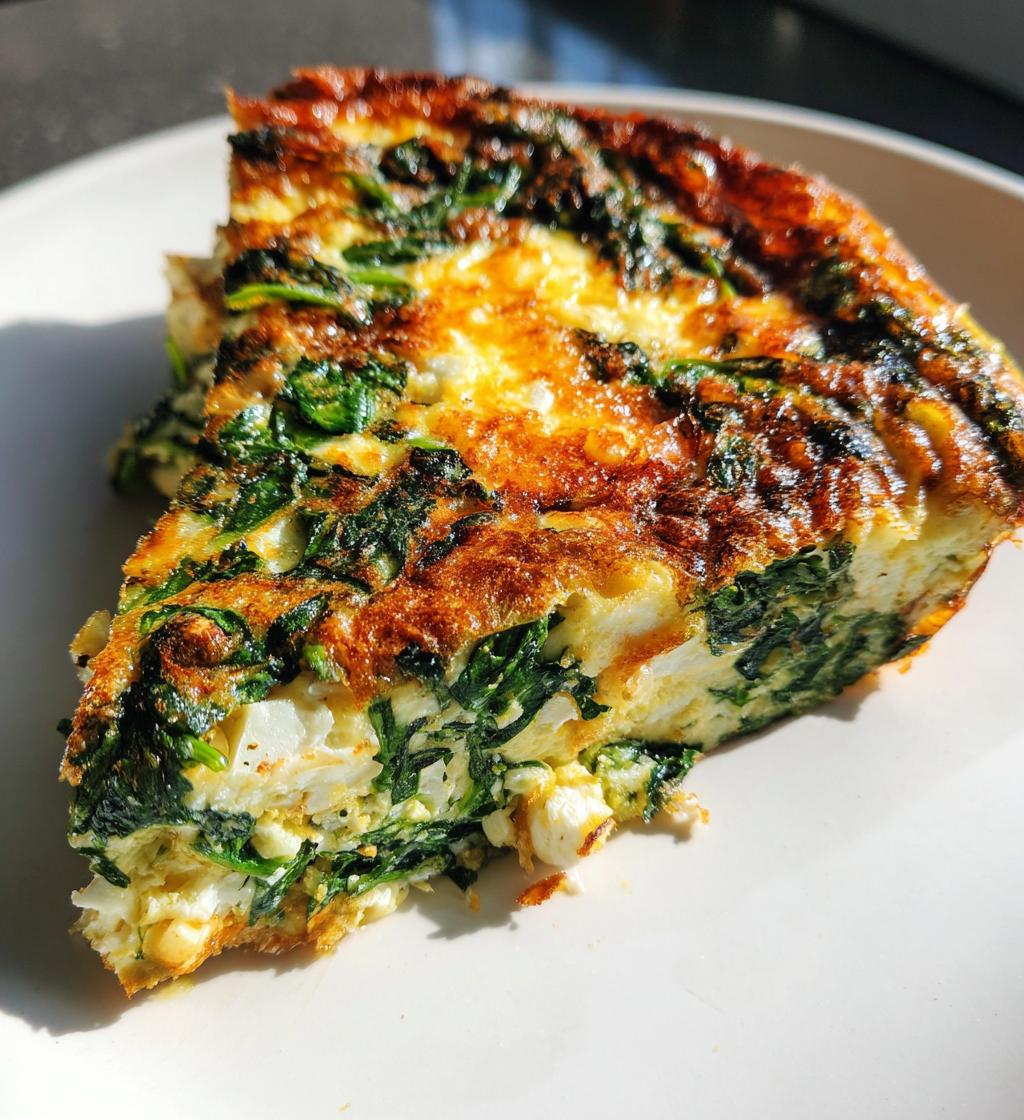 best spinach frittata ever - detail 1
