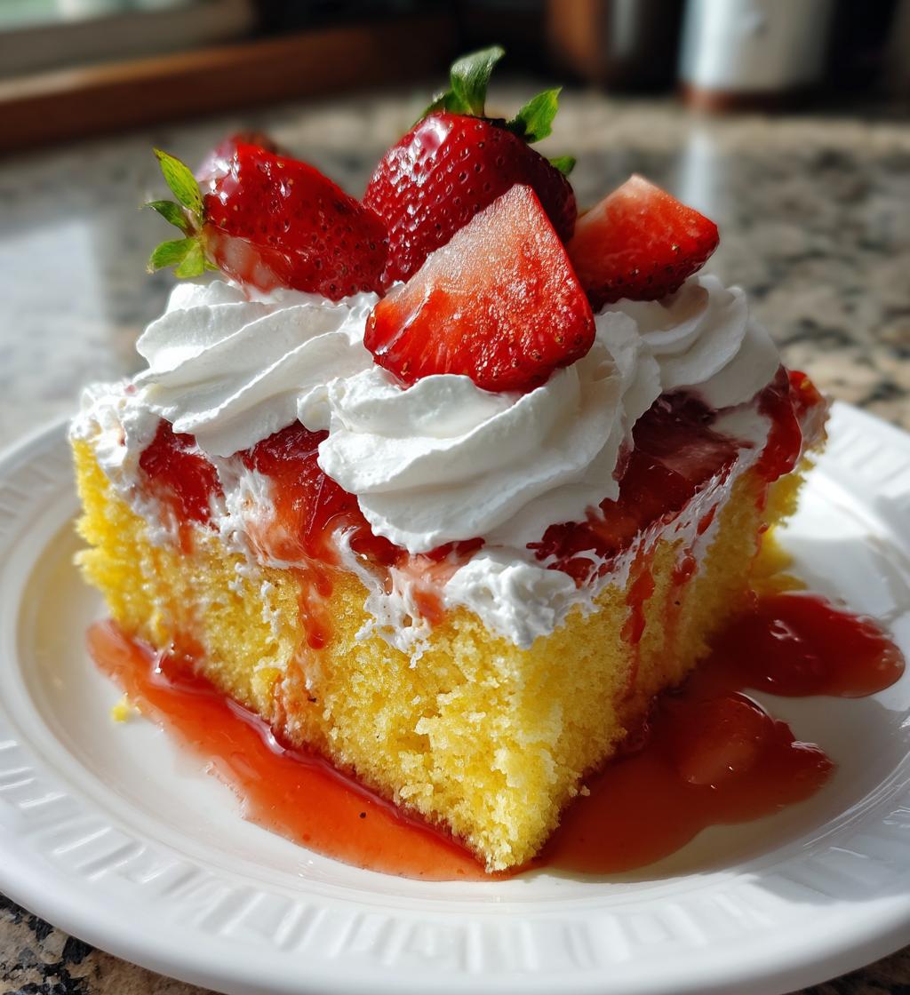 best strawberry poke cake - detail 1