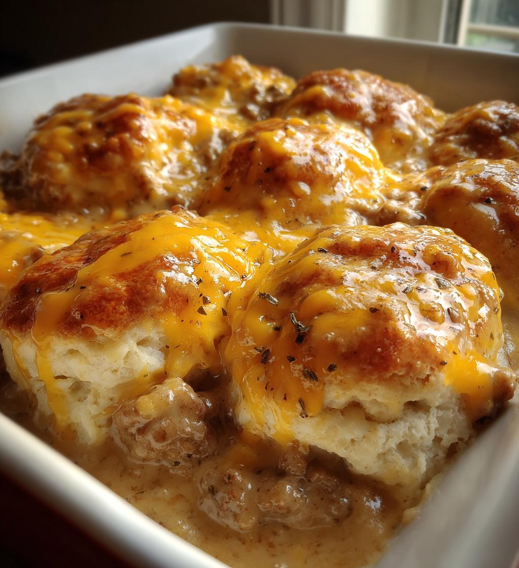 biscuits and gravy casserole