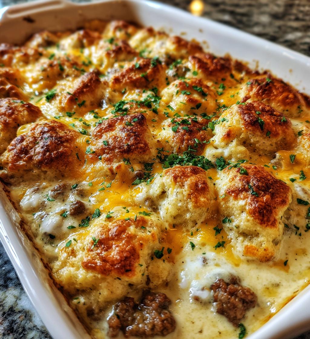 biscuits and gravy casserole