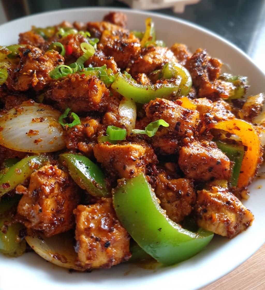 black pepper chicken - detail 1