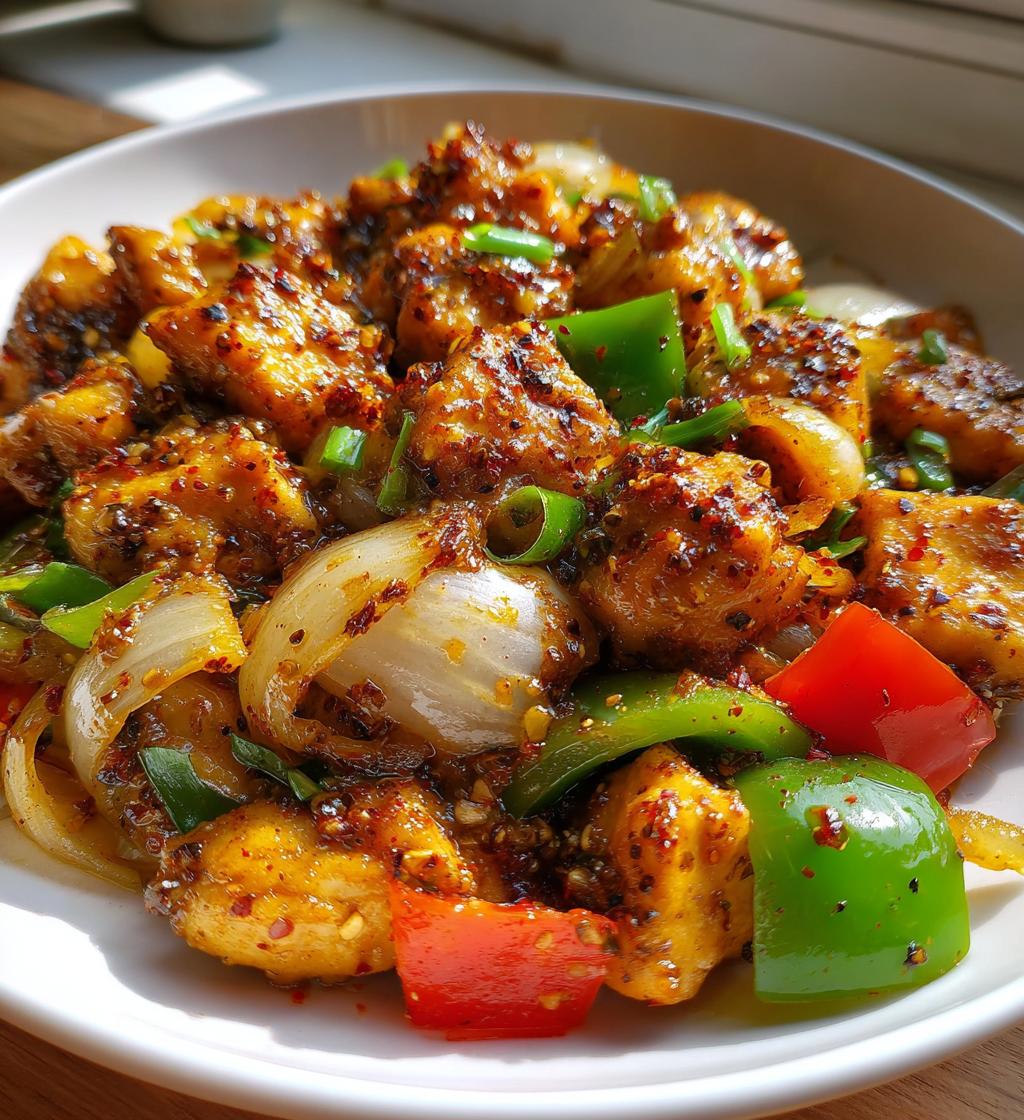 black pepper chicken