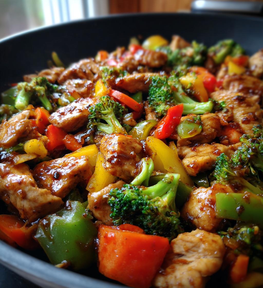 blackstone griddle chicken stir fry - detail 1