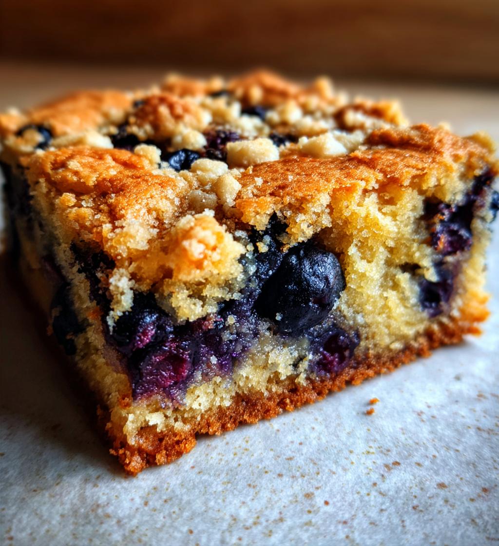 blueberry blondies
